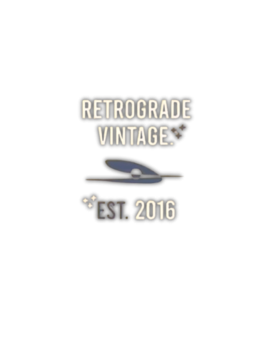 Retrograde Vintage logo featuring a sleek design and "Est. 2016" text.
